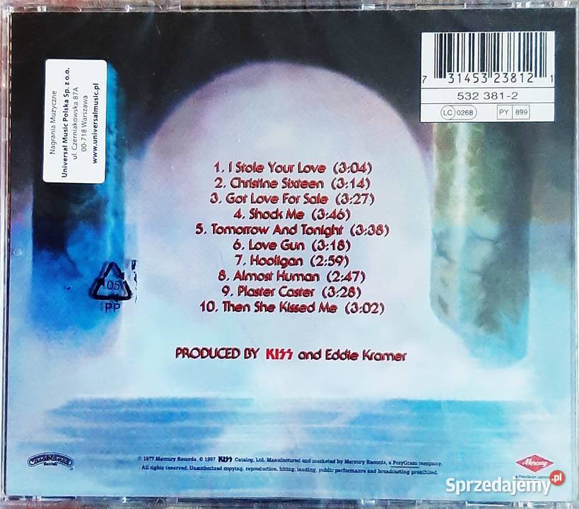 Sprzedam Rewelacyjny Album CD Zespołu KISS Love Katowice