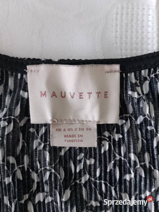 Sukienka PLISOWANA kopertowa z paskiem czarna w Inny materiał Poznań