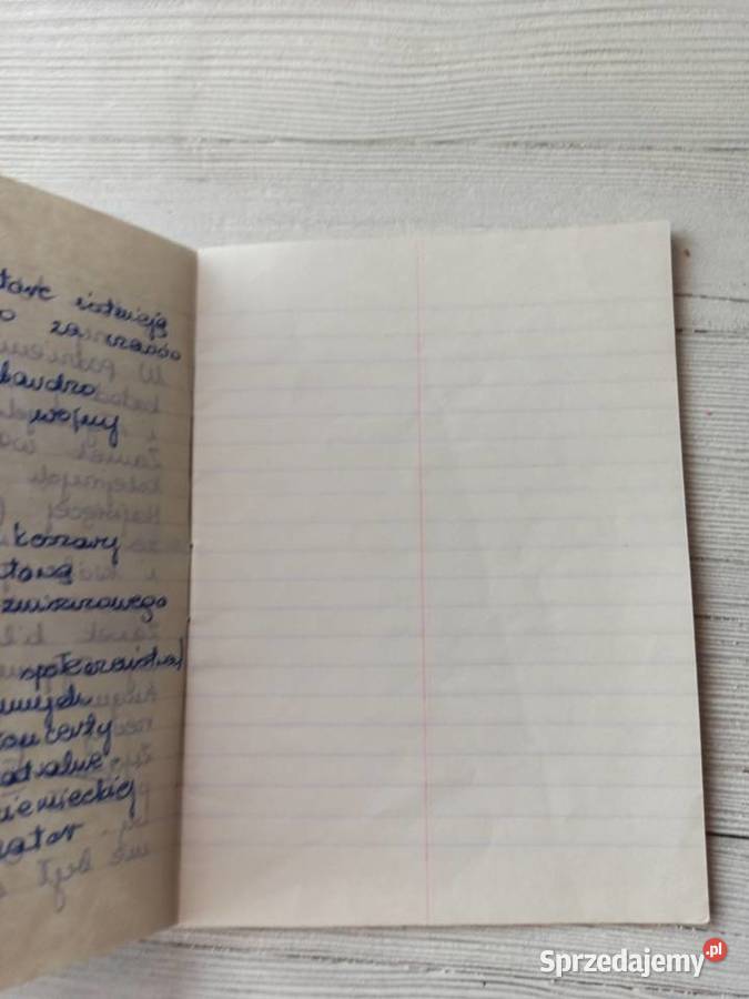 Stary zeszyt do słówek WZ WP Zakład Produkcyjny Bielsko-Biała