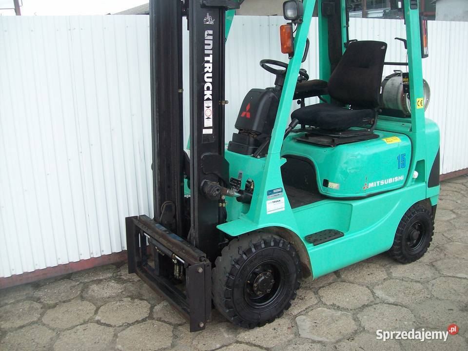 Wózek widłowy widlak Mitsubishi 15 T BGaz LPG radio lubelskie Lublin