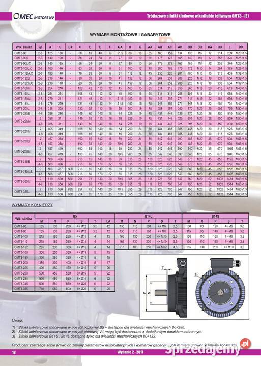 silnik elektryczny 75kW 1400obr 3fazowy 280B3 Pigża