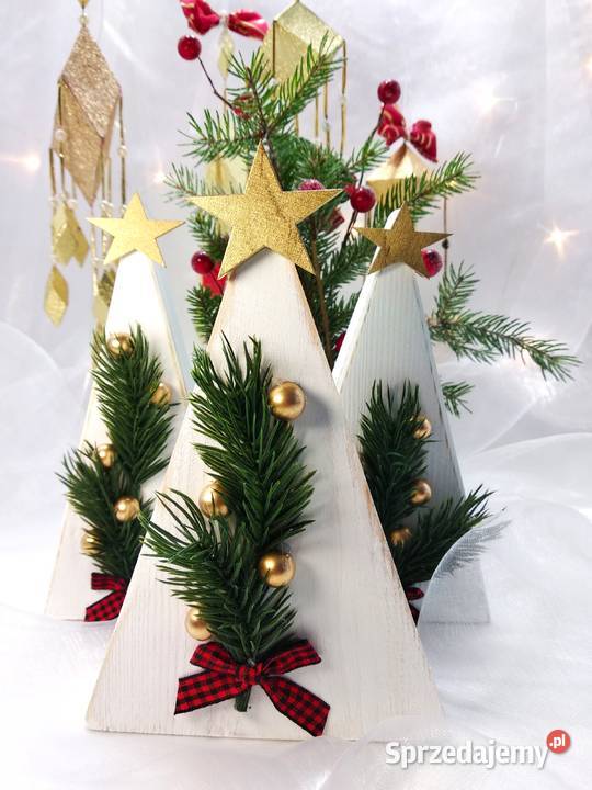 Bożonarodzeniowe dekoracje Zestaw trzech Boże Narodzenie dolnośląskie Wrocław