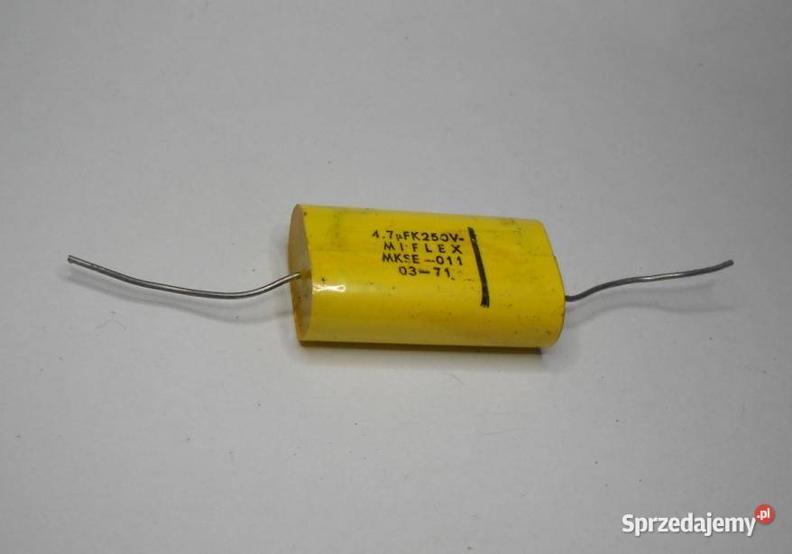 Kondensator 47uF 250V MKSE011 Unitra MIFLEX Gdańsk