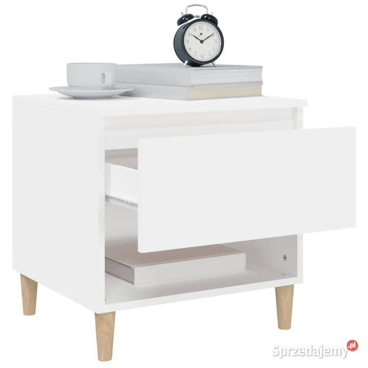 Szafki nocne 2 białe 50x46x50 materiał Nocne Warszawa