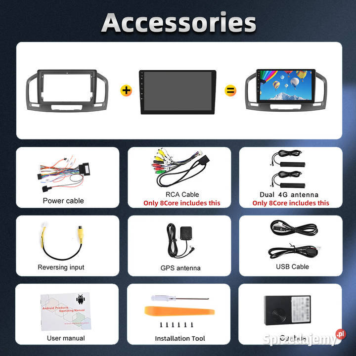 Radio Nawigacja PODOFO Android Opel Insignia Mińsk Mazowiecki