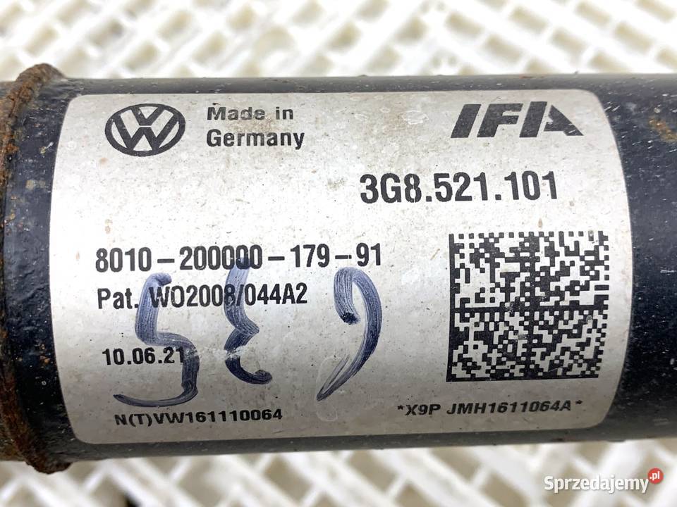 WAŁ NAPĘDOWY TYŁ VW ARTEON Hatchback 20 320 Części samochodowe