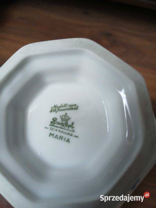 Stara musztardnica Rosenthal niebieskie róże Antyki, Sztuka, Kolekcje małopolskie Kraków