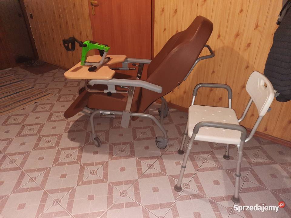 Sprzeda fotel geriatryczny VERMEIREN i krzesło Deszno