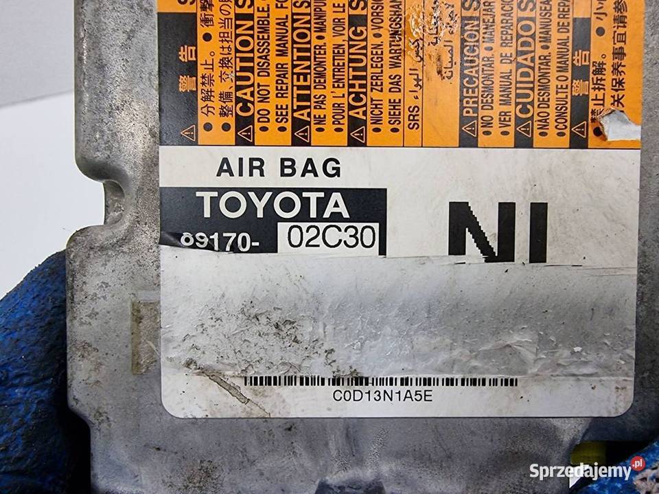 SENSOR AIRBAG TOYOTA AURIS II 8917002C30 osobowe Pozostałe Lipno