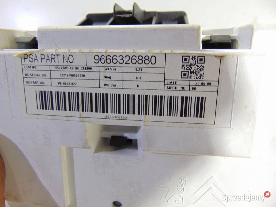 LICZNIK 18 PIN CITROEN C5 III X7 20 HDI