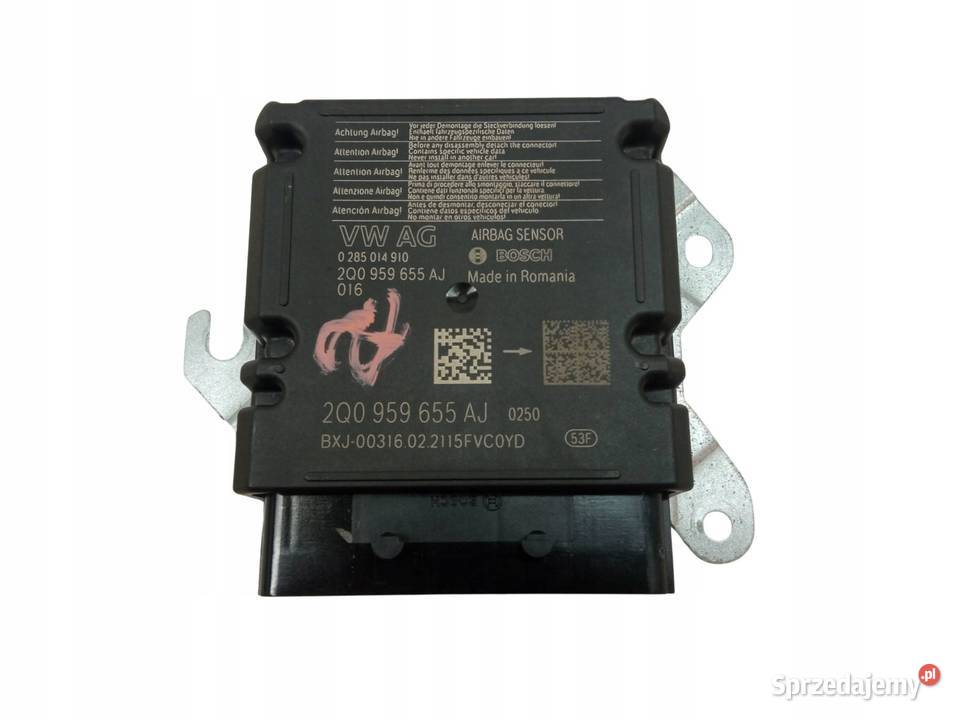 SENSOR AIRBAG 2Q0959655AJM 0285014910 Skoda