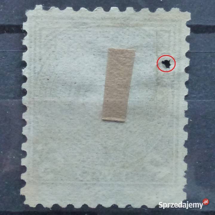 Znaczek fiskalny Japonia 1884 r użyty uszkodzony Warszawa