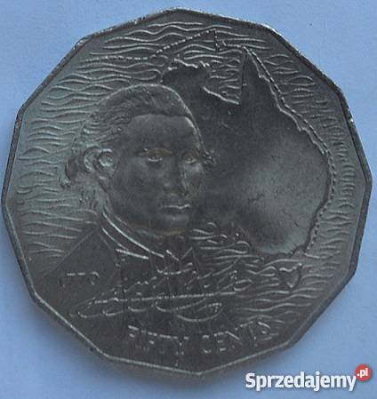 AUSTRALIA50 CENTS1970 r CAPTAIN COOKCOPPERNICKEL Legionowo