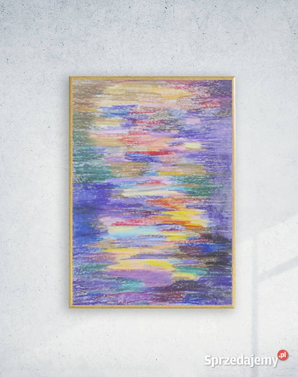 abstrakcja a4 mały obraz nowoczesny kolorowy wielokolorowy łódzkie Łódź