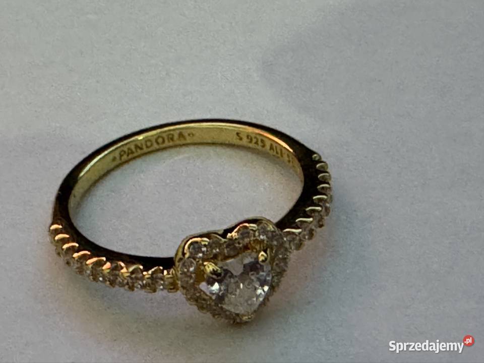 Pierścionek z Sercem Pandora złoto Pierścionki dolnośląskie Głogów