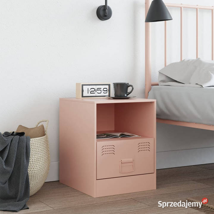 Szafka nocna różowa 345x39x44 stal WM841753 mazowieckie Warszawa sprzedam