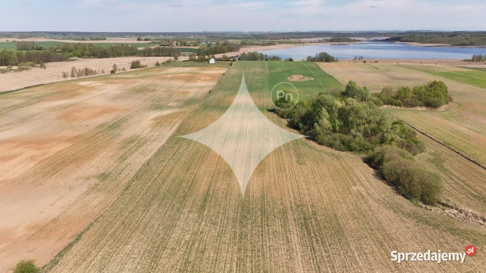 Działka rolna jeziorem Skomętno 654ha Mazurowo