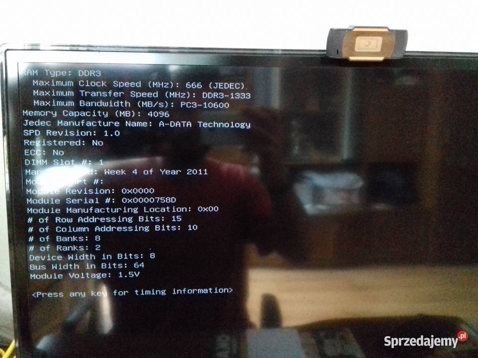 ADATA DDR3 8GB4GB4GB 1333MHz PC3 10600 DIMM Bydgoszcz