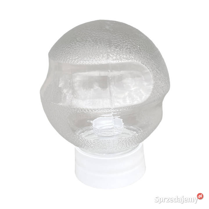 Szklany kinkiet przemysłowy DZPE Polska lata 70 mazowieckie