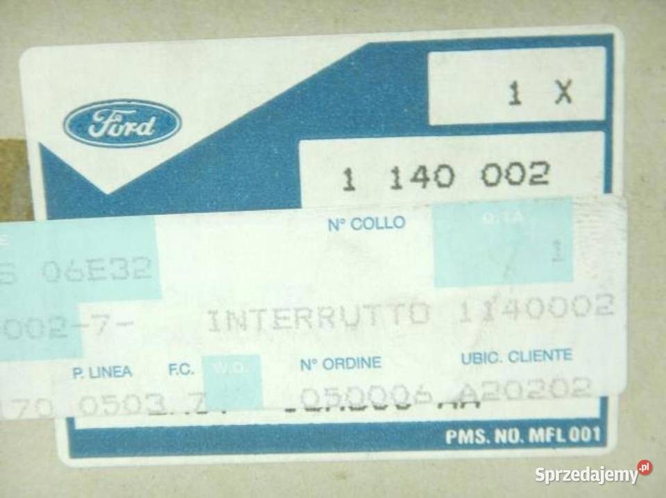 WŁĄCZNIK ŚWIATEŁ AWARYJNYCH FORD FOCUS I 0105 lubelskie