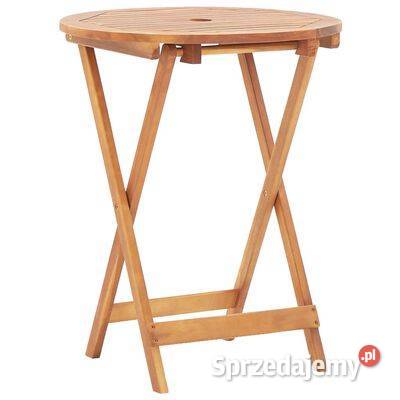 vidaXL Składany stół ogrodowy 60 x 75 lite Warszawa