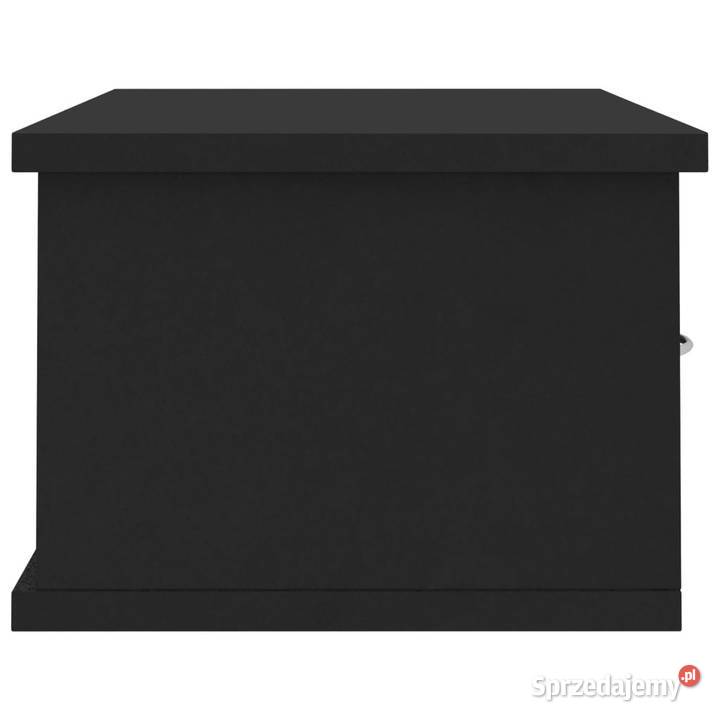 Półka ścienna czarna 60x26x185 materiał Półki Warszawa