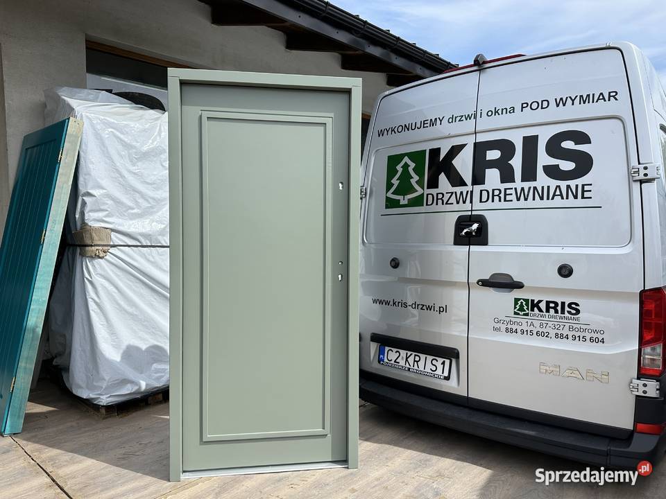 Drzwi zewnętrzne drewniane RĘKI wewnątrzklatkowe łódzkie