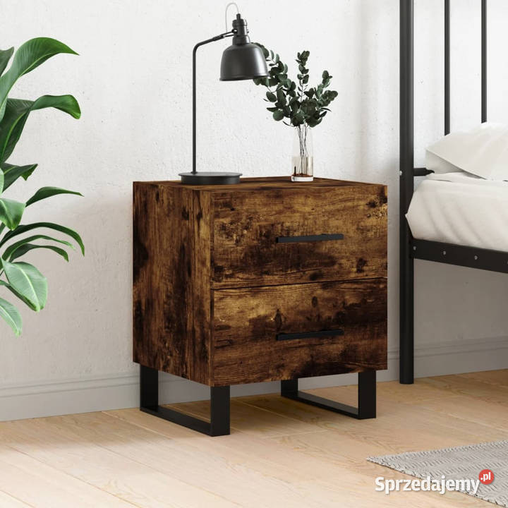 Szafka nocna przydymiony dąb 40x35x475 WM827366