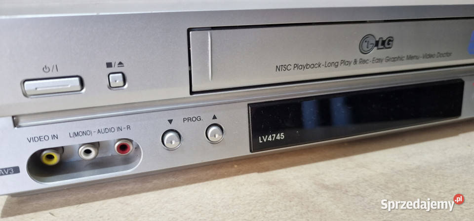 MagnetowidLG LV4745 LV 4745 PILOT video vhs Magnetowidy Międzychód