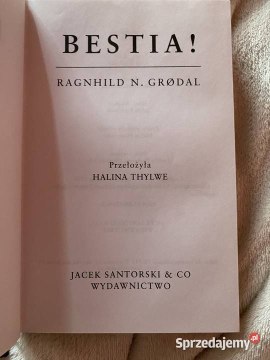 Bestia Ragnhling N Grodal Książki i Podręczniki Warszawa
