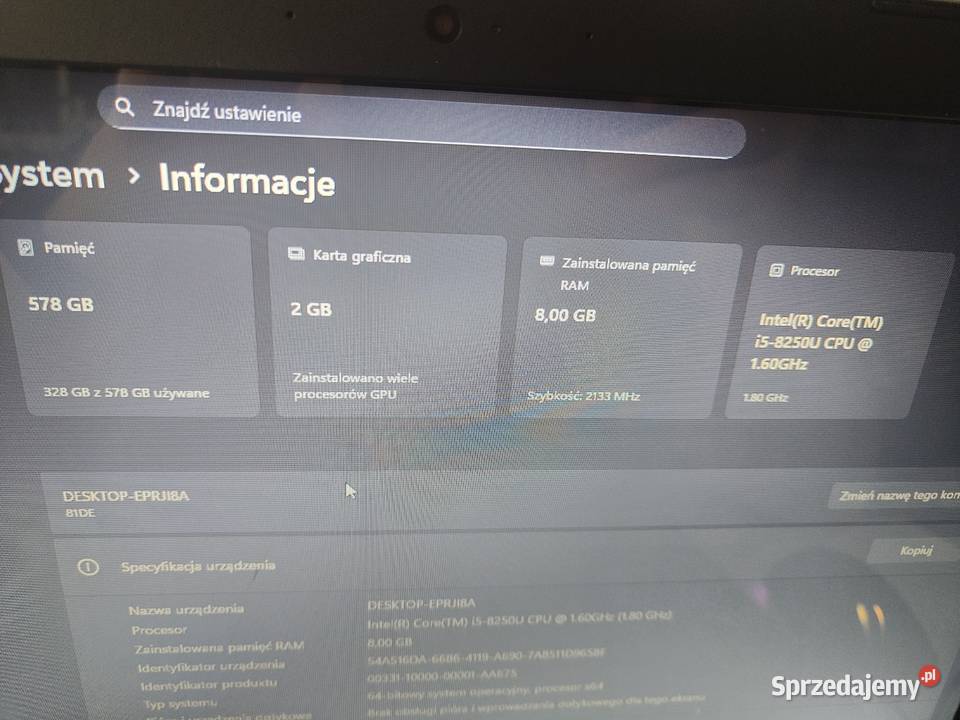 Laptop Lenovo Pabianice