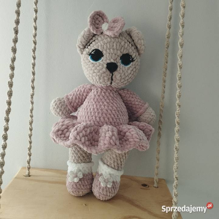 Miś w sukience na szydełku Ruda Śląska sprzedam