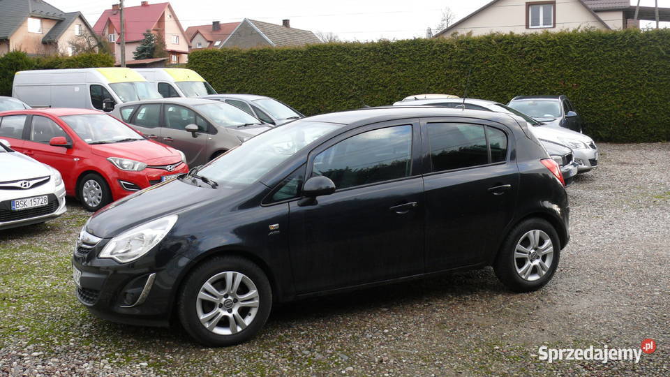 Opel Corsa 14 benzyna 2013r Sprowadzony welurowa tapicerka Sokółka