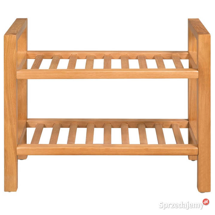 Stojak na buty z 2 półkami 50x27x40 lite drewno Warszawa sprzedam