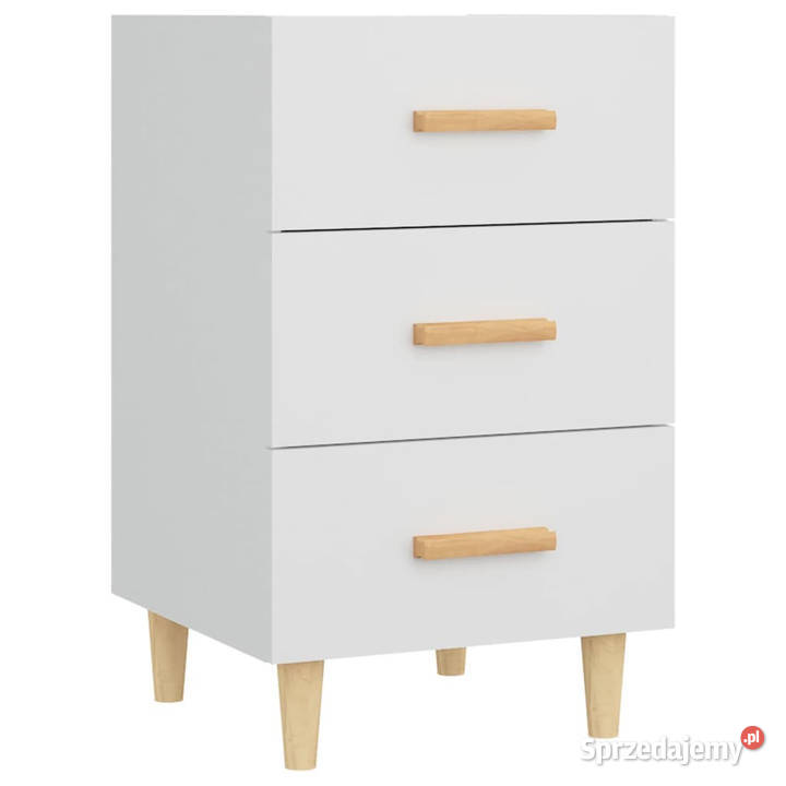 Szafka nocna biała 40x40x66 materiał Warszawa