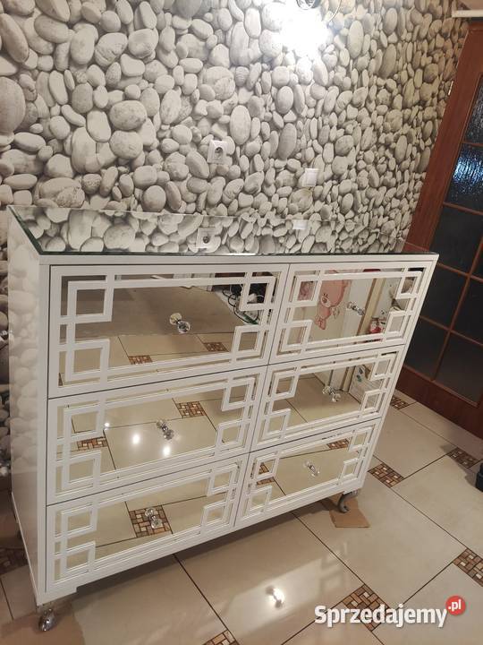 Komoda 6 szuflad wysoki połysk Glamour 120 40cm małopolskie Nowy Sącz