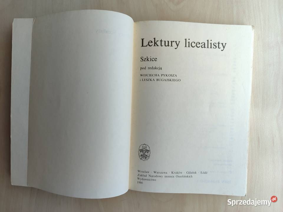 Lektury licealisty Szkice red W Pykosz i L śląskie Katowice
