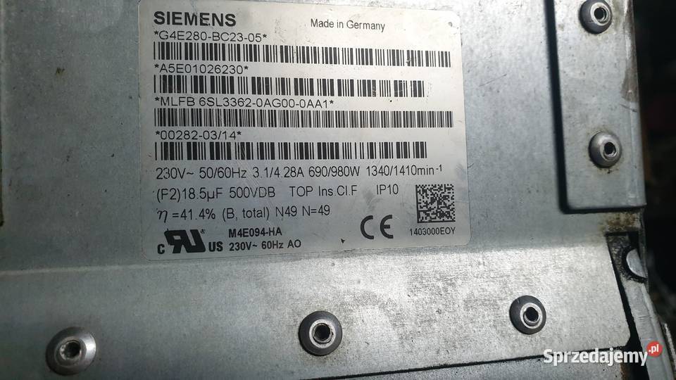 Wentylator 230 V Pozostałe Koszalin