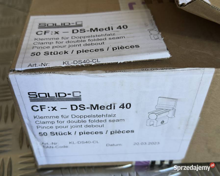 SOLIDC DSMedi 40 Zaciski PV do rąbka stojącego zachodniopomorskie Szczecin