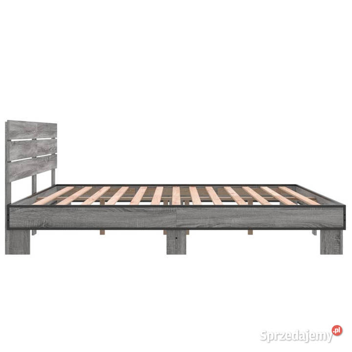 Rama łóżka szary dąb sonoma 200x200 WM3280130 Łóżka mazowieckie