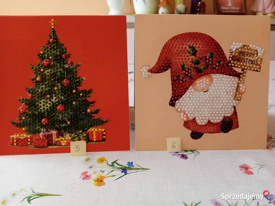 Kartki Bożonarodzeniowe z scenką haft diamentowy Kartki okolicznościowe