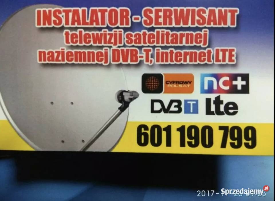 Serwis montaż ustawienie anteny satelity CANAL Świebodzice