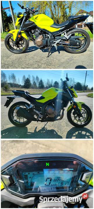 Honda CB 500F Ładna Serwisowana Niski Przebieg Rok produkcji 2017 Zawiercie