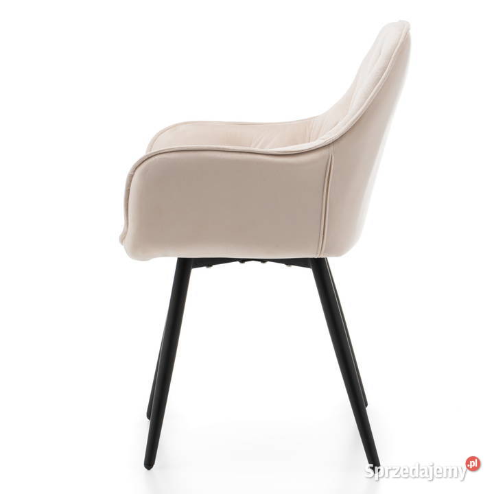 Beżowe Krzesło Tapicerowane Siena Wysyłka 24H Krzesła Tarchały Małe