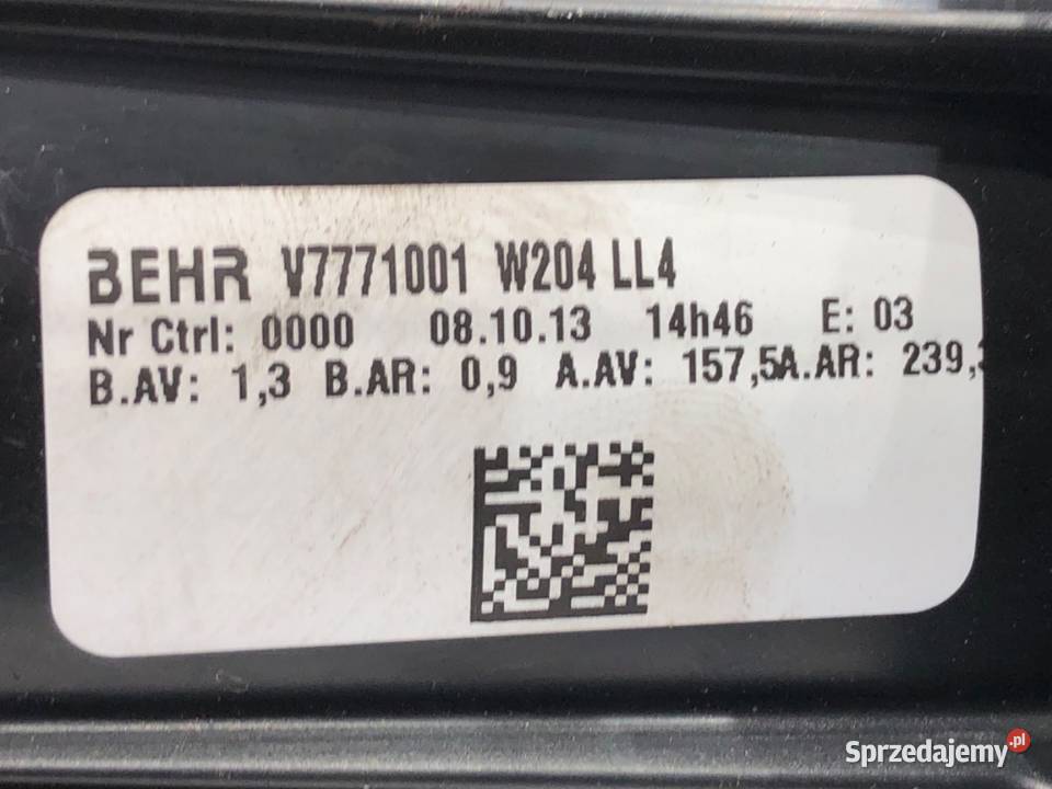 DMUCHAWA NAWIEWU MERCEDES W212 WENTYLATOR sprzedam