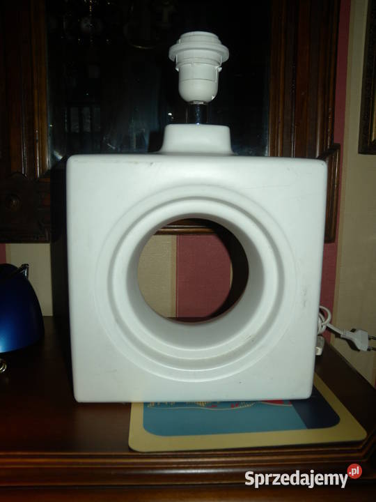 Lampa szklana biała Oświetlenie śląskie Katowice