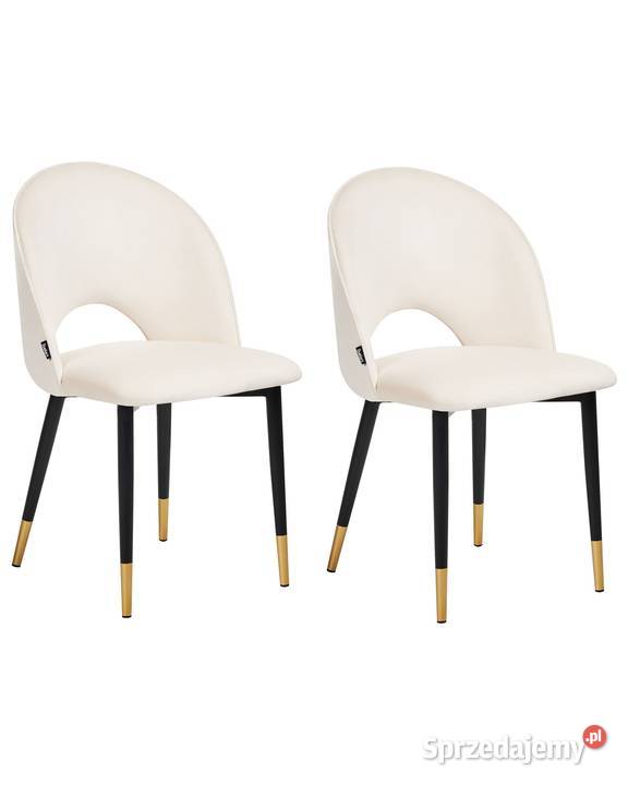 Komplet krzeseł do jadalni w stylu glamour dolnośląskie Świdnica