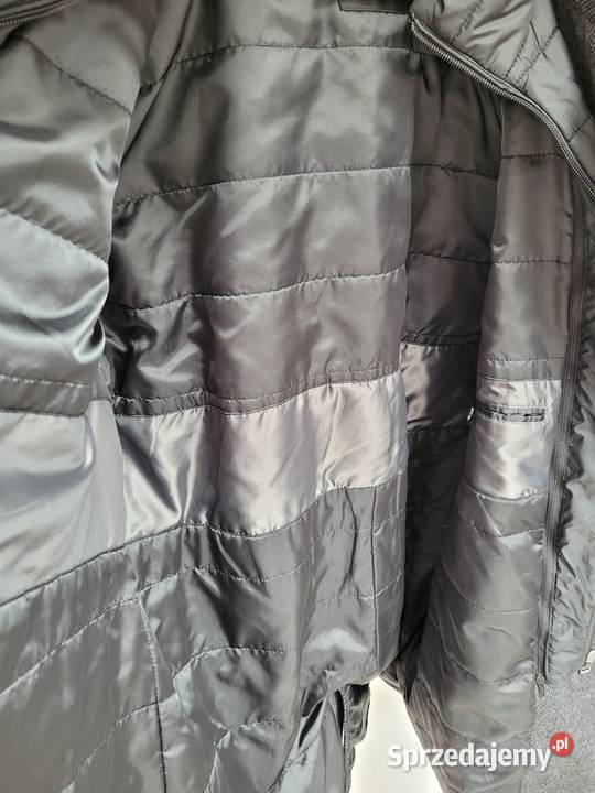 Szary płaszcz zimowy s Oliver Liszki