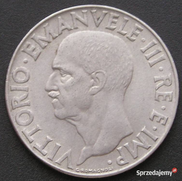 Włochy 1 lir 1942 Wiktor Emanuel 3 Łódź