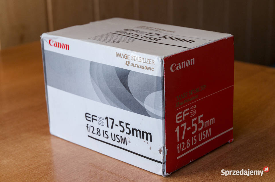 PUDEŁKO na obiektyw Canon EFS 1755mm F28 IS USM Akcesoria Stara Wieś